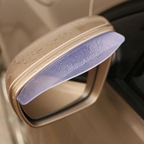 2xCar Rear View Mirror Mirror Rain visor Rain Eyebrow Universal Auto Accessories made of imported injection molding materials