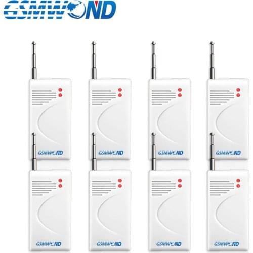 433MHz Wireless Vibration Detector 8 pieces Glass Broken Door Window Intrusion Shake Detector For Our Home Burglar Alarm System