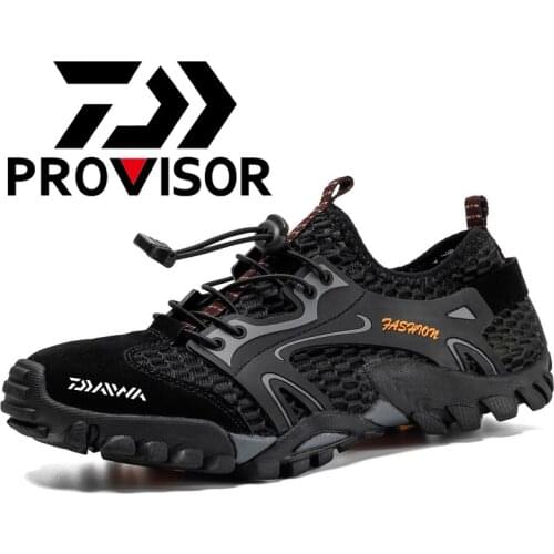 2022 Daiwa Wading Shoes Outdoor Beach for Men Anti Slip Climbing Mountaineering Sneakers Walking Fishing Waterproof Water Shoes