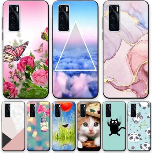 For Vivo V20 Se Case For Vivo V20 2020 Cases Soft Tpu Silicone Back Phone Cover Case on Vivo V20 V20Se 6.44'' Cute Flower Bumper