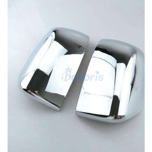 For ISUZU DMAX D-MAX D MAX 2012-2018 Door Mirror Overlay Rear View Cover Rearview Caps Frame Chrome Car Styling Accessories