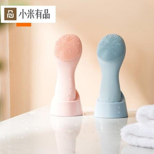 Mijia Electric Facial Cleansing Massage Brush Silicone Sonic Face Deep Cleanser Waterproof Skin Tools Xiami Face Pore Clean Care
