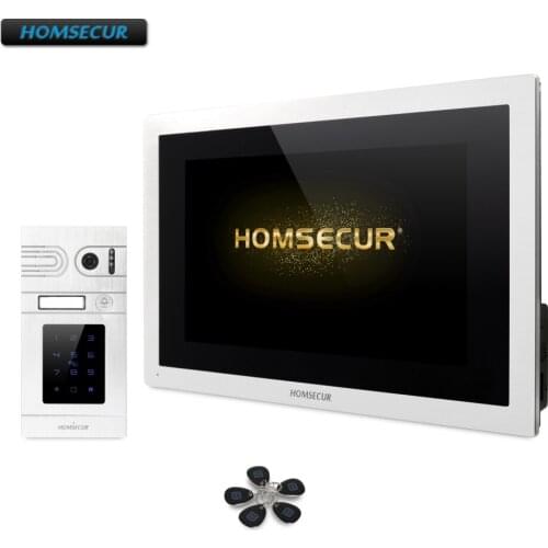 HOMSECUR 4 Wire AHD Hands-free Video Door Phone Intercom System with Recording & Snapshot(7" 10"Monitor,Camera etc. optional)