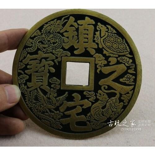 Collection china Folk old exorcize evil fortune, bronze tai chi gossip mirror,metal crafts home decor bronze mirror