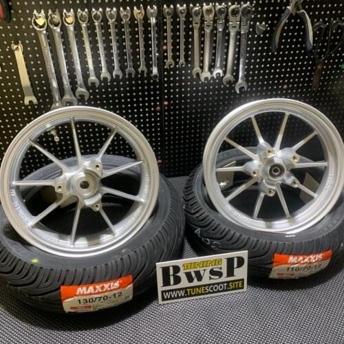 Wheels set for BWS125 ZUMA125 CYGNUS125 tuning rims tyres assembly for scooter biwis zuma 125 by BWSP