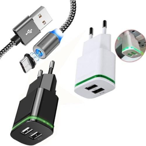 Magnetic Micro USB Cable For Samsung J3 J5 J7 A3 A5 2017 Nokia 6 5 3.1 Honor 7A 8A 8X 10i Alcatel 3L Phone 2A USB Fast charger