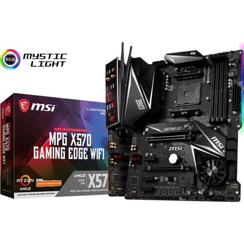 MSI) mpg x570 gaming edge WiFi computer motherboard supports R 3900x / 3800x / 3700x / 3600x (AMD x570 / socket AM4)