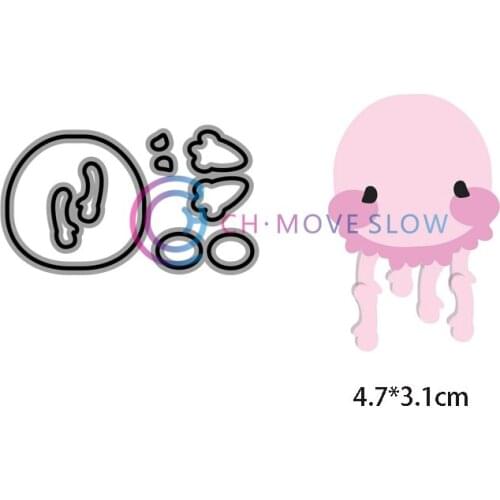 CH Jellyfish Metal Cutting Dies Stencils for Scrapbooking/photo Album stamps Decorative Embossing DIY Cards