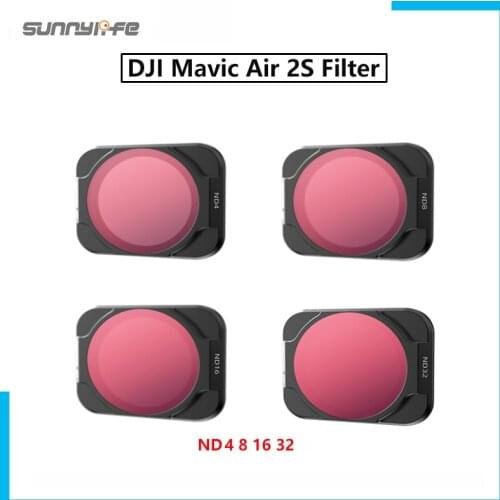 Sunnylife For DJI Mavic Air 2S ND4 8 16 32 Set ND 4 8 16 32 ND 8 Lens Filters Set Professional Filte Accessories r Kit Air2S