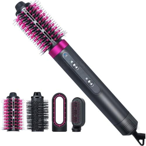 Professional Hair Dryer Brush 4 in 1 Hair Styler Tools Hair Straightener Curling Iron Hair Dryer Comb Hairdry Hot Air Brush
