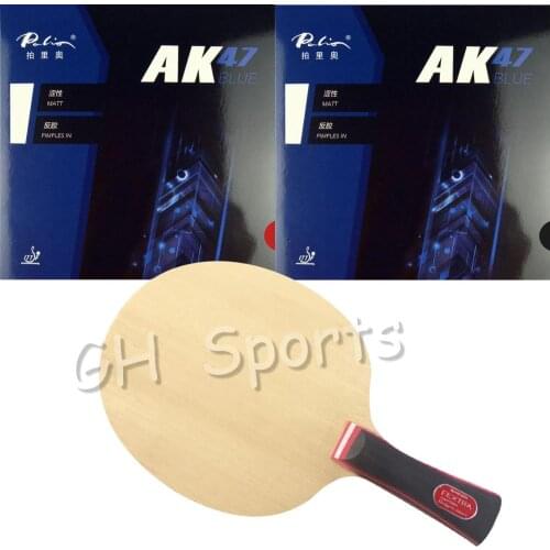 Sanwei FEXTRA 7 (Nordic VII) with Palio AK47 Blue Professional Table Tennis Blade With rubbers quality finished racket