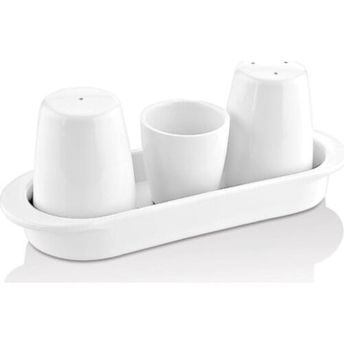 Atlas Melamine 3-Piece Salt Shaker Restaurant Set