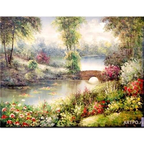 Needlework cross stitch Natural scenery diamond painting sale diamond embroidery full square round diamond mosaic stickerZP-2237