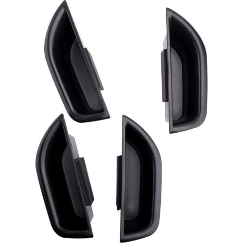 4Pcs/Set ABS Black Car Interior Door Armrest Storage Box Fit For Mercedes Benz E Class W212 2015 2014 2013 2012 2011 2010