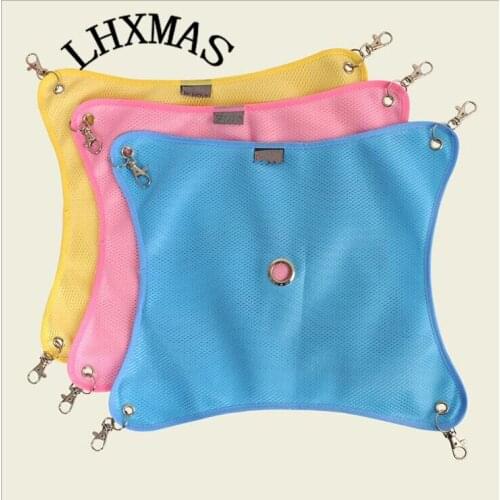 Pet Chinchilla Guinea Pig Canvas Hanging Blanket Mat Hamster Hammock Small Pet Cage Accessories D436