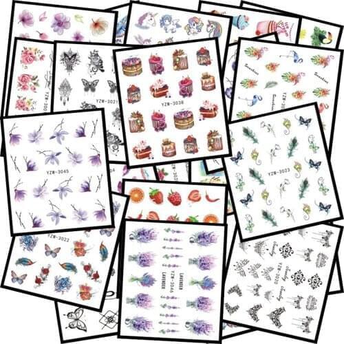 1@# 5pcs Plant Nail Sticker Makeup Toy Mouse Makeup Toy Nail Stickers Toy Princess Girls Sticker Toys Girlfriend Kids Gift