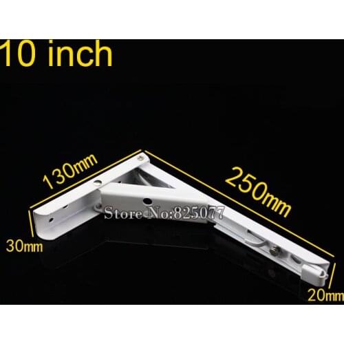10 Inch Spring Folding shelf bracket Porous folding scaffold shelf support Multifunction Triangle bracket 2pcs/lot KF774