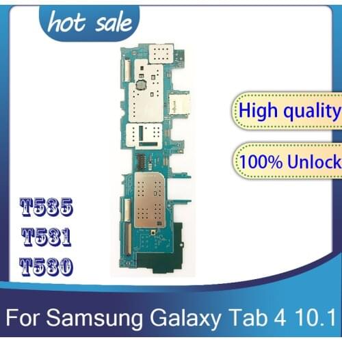 100% Original Disassemble Motherboard For Samsung Galaxy Tab 4 10.1 T535 T531 T530 Mainboard,High Quality For T535 Logic Board