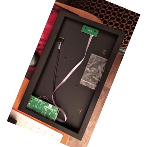 15.6" 58C Controller board + Metal alloy back cover case box VGA HDMI-compatible kit for LP156WHB LED LCD 1366x768 panel DIY