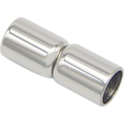 2pcs/lot Silver Tone Strong Magnetic Clasps For 4/5/6/8mm Leather Cord Bracelets Connectors for Jewelry Making Components