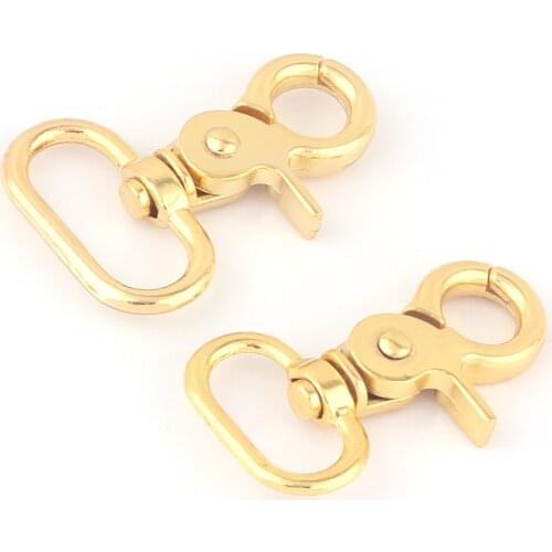 20/25mm Gold Swivel Dog Hook Clasps Claw,,Lobster Lanyard Key Ring Clasp Purse Hardware Bag Handbag Strap Webbing Clip