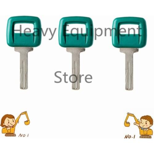 3 Pcs 11039228 Key For Volvo Articulated Hauler Excavator 17225331 D11039228 D17225331
