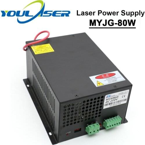 80W CO2 Laser Power Supply for CO2 Laser Engraving Cutting Machine MYJG-80W