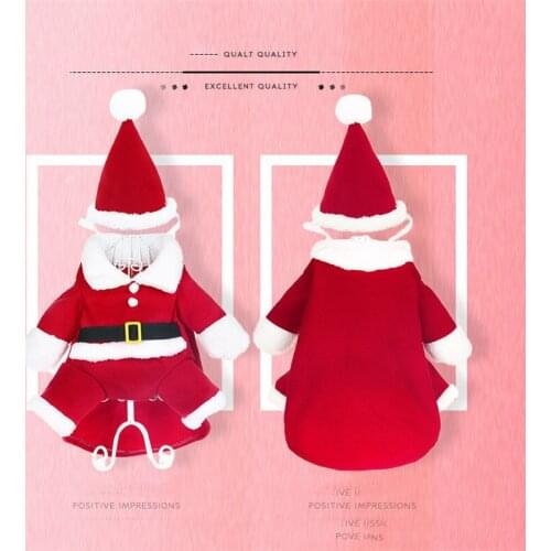 AHUAPET Stitch Dog Costume Clothes For Dogs Winter Dog Coat Jacket Feather Halloween Christmas Pet Clothing Chihahua suppl E