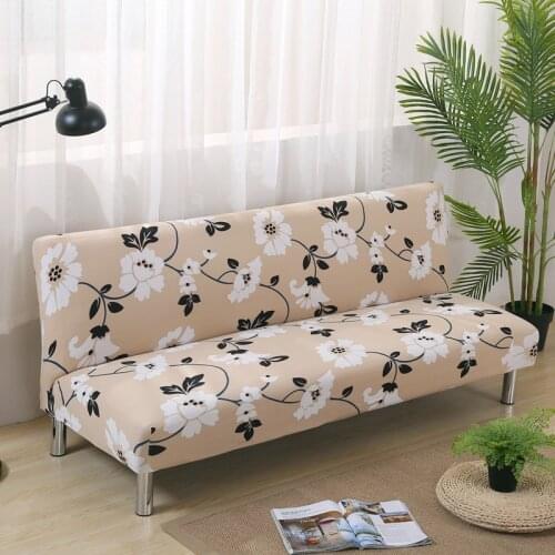 European Style Sofa Cover Without Armrest Print Tight Wrap Morden Elastic Slipcover Home Decoration Hotel Sofa Bed Covers