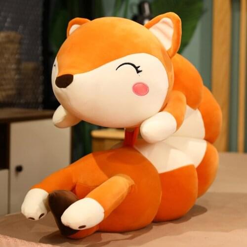Cute Caterpillar Shaped Plush Children Soft Plush Frog Fox Hug Pillow Doll Boy Girl Toy Cushion Gift