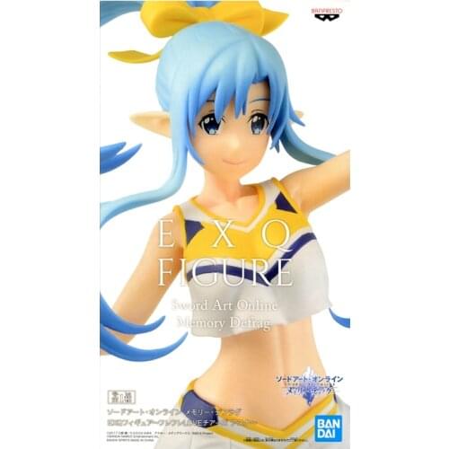 BANDAI Banpresto Original Sword Art Online Asuna Figure EXQ Anime Model Doll Toys Gifts