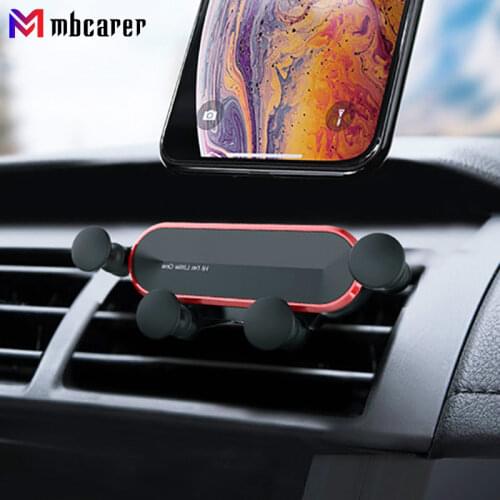 Gravity Car Phone Holder Air Vent Clip Mount No Magnetic Mobile Support Cell Stand For iPhone Samsung Xiaomi Can Rotate 360