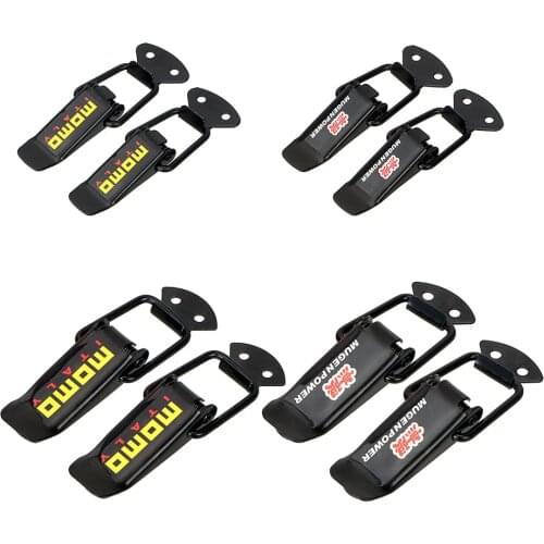 LEEPEE Lock Clip Kit for Racing Quick Release Fasteners Car Truck Hood Clip Hasp Car Bumper Security Hook 2 Pieces