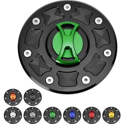 Gas Fuel Tank Cap Cover for Kawasaki Ninja 500 250 ZX9R ZX6R ZX-7 ZRX-1100 ZXR-250 GPZ500 ZRX-1200 ZXR 250 400 GTR1000 ZG1000