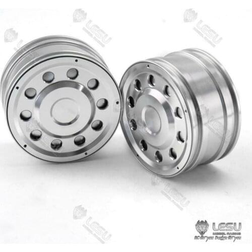 LESU Metal Front Hub 1/14 RC TAMIYA Benz Tractor Truck Dumper Brearing Brake DIY Model Car Scania