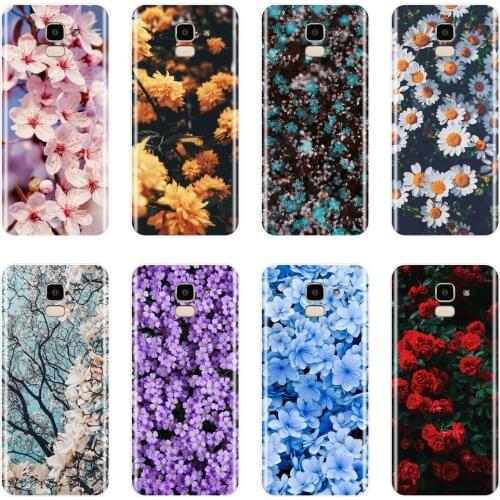 TPU Rose Flower Soft Back Cover For Samsung Galaxy J3 J5 J7 2015 2016 2017 J4 J6 J8 Plus 2018 J2 J5 J7 Prime Phone Case Silicone