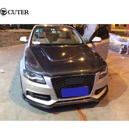 A4 B8 Carbon Fiber Front Hood Bonnets Covers for Audi A4 B8 09-12