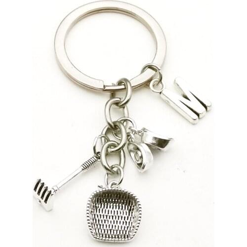 Personalize Dustpan Rake Pendant Cute Little Ingot Key Chain Ancestor Blessed Keychain Charm Bag Gift for Men Key Wallet Jewelry