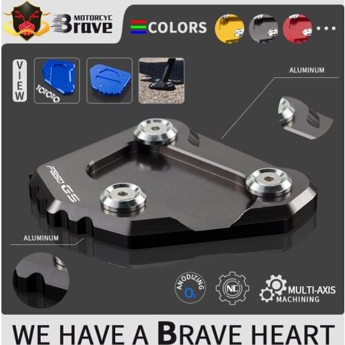 Motorcycle Kickstand Foot Side Stand Extension Pad Support Plate For BMW F850GS Adventure 2018 2019 2021 F 850 GS adv F850