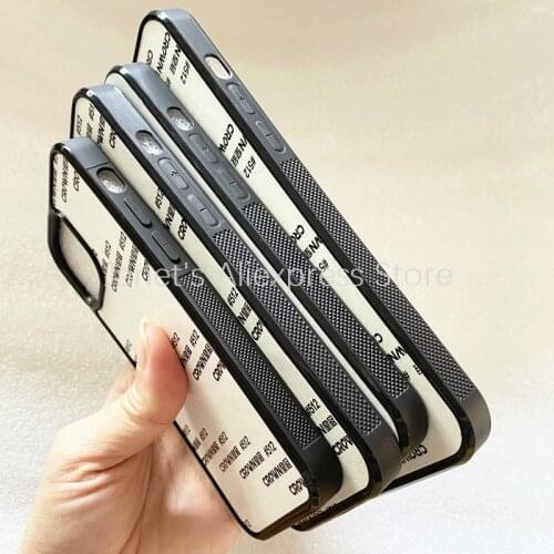 Blanks For iPhone Sublimation Phone Case 11 6.1 Rubber Semi Matte Cover XR 12ProMax Aluminum Sheets DIY Printing