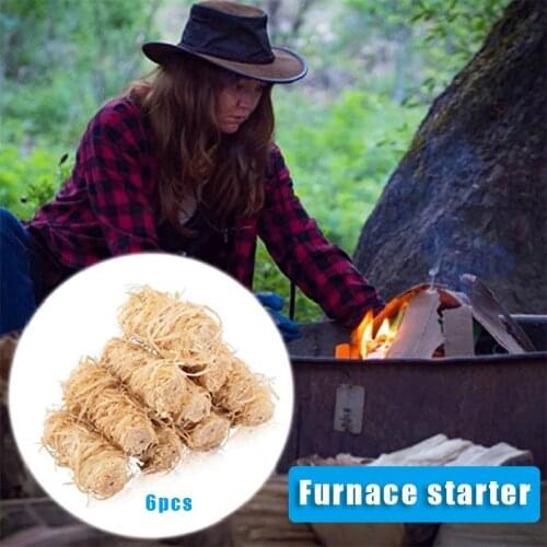 Portable Outdoor Fire Starter Multipurpose Wooden Firestarter for Camping Hiking Barbecue Easy Operation xqmg Kitchen Lighters