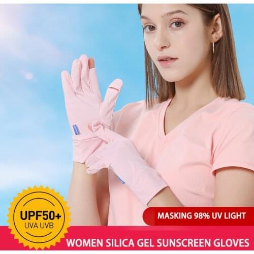 Ice Silk Men Sunscreen Gloves Summer Outdoor Driving Touch Screen Uv Protection Breathable Fishing Women Sports Cycling Gloves