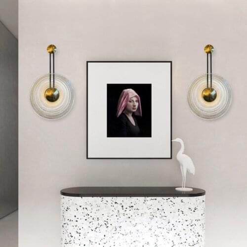 Modern penteadeira luminaria led crystal corridor bedside living room home deco cabecero de cama