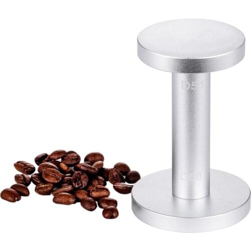 Coffee Tamper, Aluminum 51/ 58mm,Dual Sided Flat Base for Barista, Dishwasher SafeTamper for Espresso Barista Espresso Tamper M