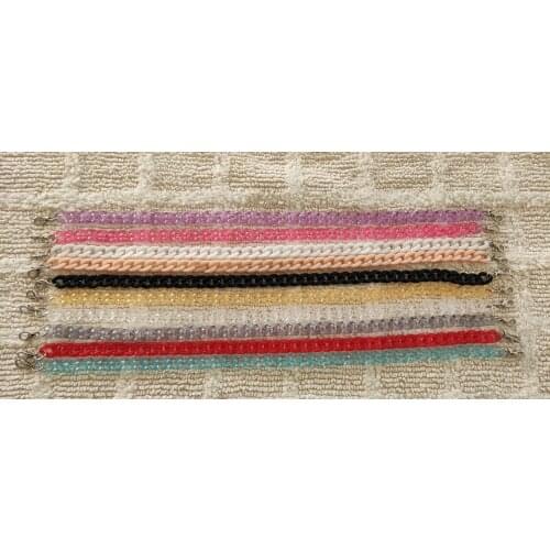 BELLA JOY Acrylic Resin Chain Bag Strap for Handbags Women Gold Purse Chains for Plastic Bags Accessories Acrylic 60/120cm Chain