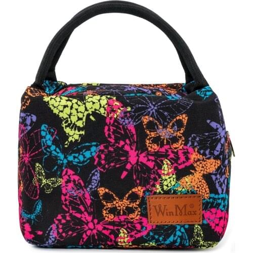Women New Functional Cooler Lunch Box Bag Portable Insulated Thicken Hand Lunch Bag Tote Thermal Food Picnic Lunch Bags for Kids