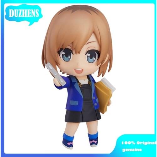 Original genuine Anime Shirobako Aoi Miyamori Q version figma PVC Action Figure Anime Figure Model Toys Figure Doll Gift