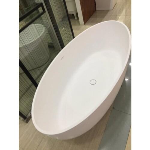 1700x800x480mm Solid Surface Acrylic CUPC Approval Bathtub Rectangular Freestanding Corian Matt Tub RS6589