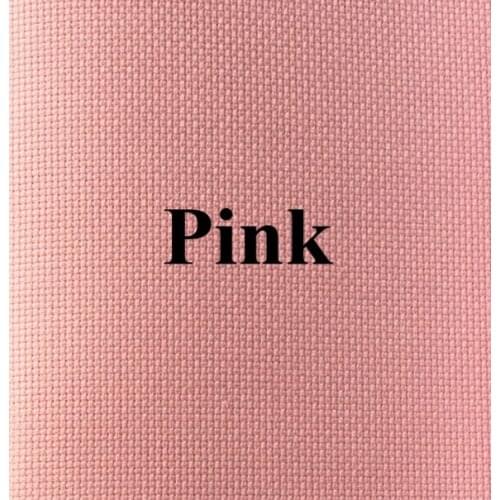 25x25cm Aida 14ct Pink color aida embroidery fabric cross stitch fabric canvas DIY handmade needlework sewing