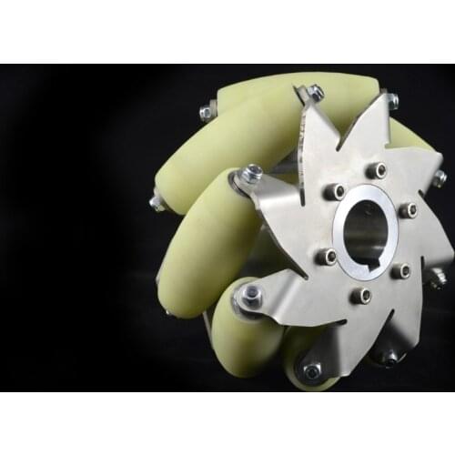 6 inch heavy duty mecanum wheel with 8 imported material pu roller 14168